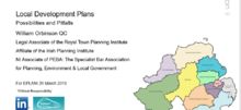 Local Development Plans, Policies and Pitfalls